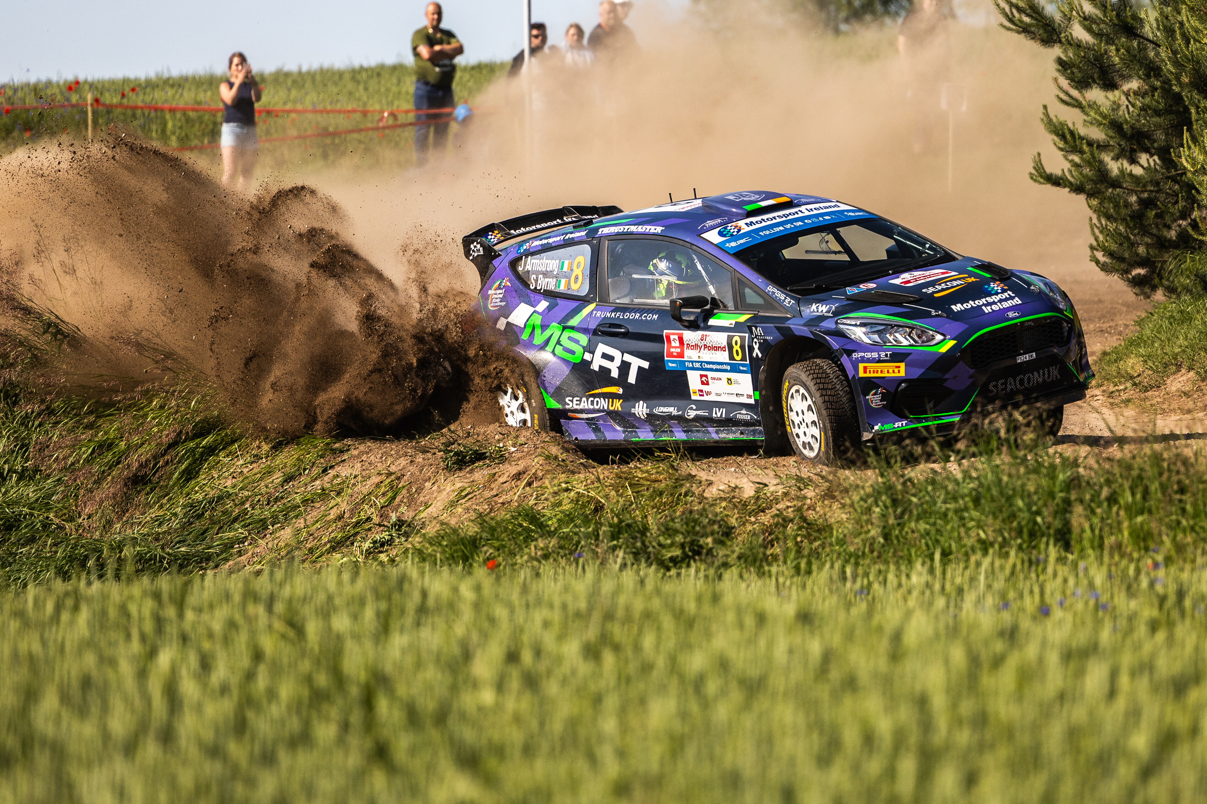 Jon Armstrong during the FIA European Rally Championship in Mikolajki, Poland on 15.06.2025. // @World / Red Bull Content Pool // SI202506150377 // Usage for editorial use only //